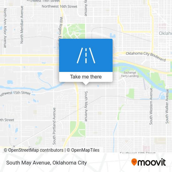 South May Avenue map