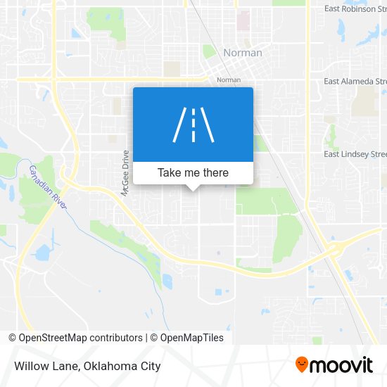 Mapa de Willow Lane