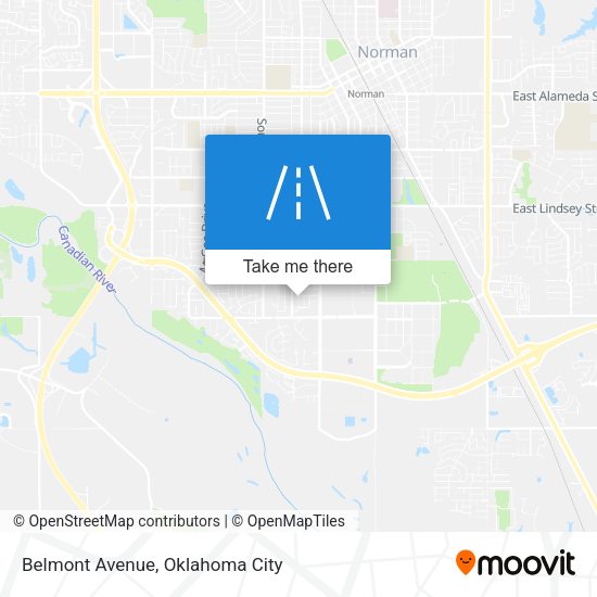 Mapa de Belmont Avenue