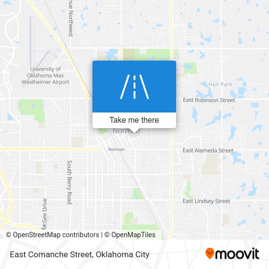East Comanche Street map