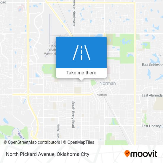 North Pickard Avenue map