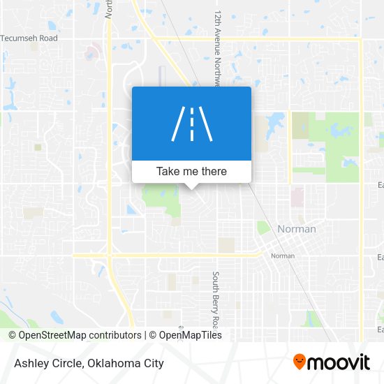 Ashley Circle map