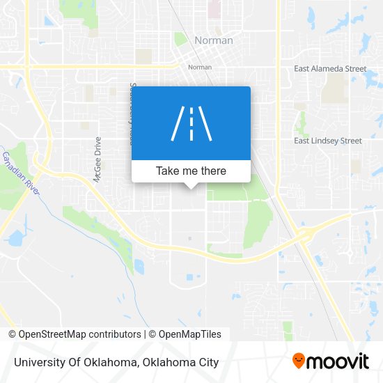 Mapa de University Of Oklahoma