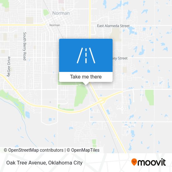 Mapa de Oak Tree Avenue