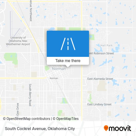 South Cockrel Avenue map