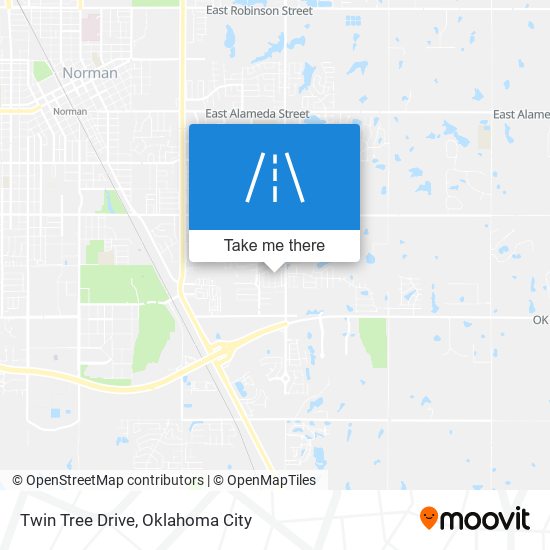 Twin Tree Drive map