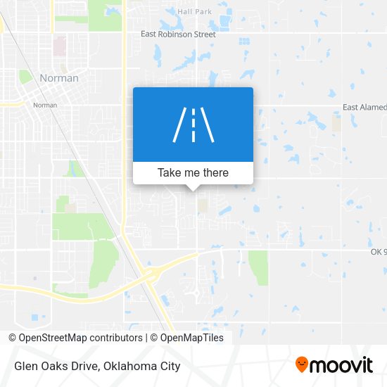 Glen Oaks Drive map