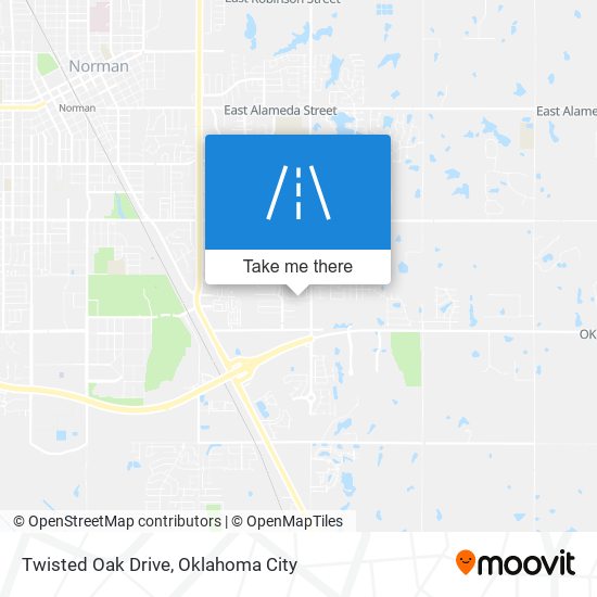 Twisted Oak Drive map