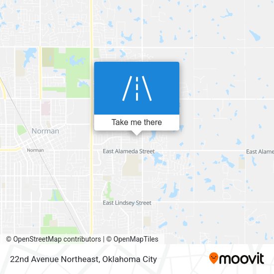 22nd Avenue Northeast map