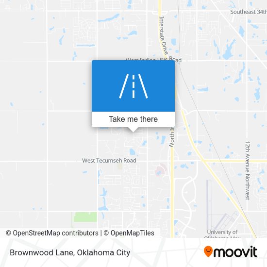Brownwood Lane map
