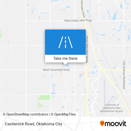 Castlerock Road map