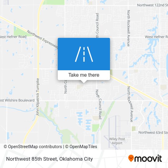 Northwest 85th Street map