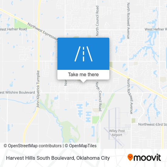 Harvest Hills South Boulevard map