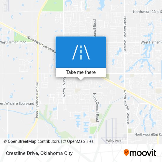 Mapa de Crestline Drive
