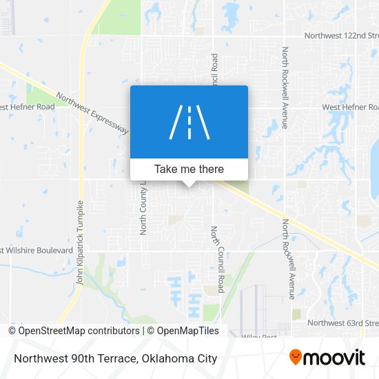 Northwest 90th Terrace map