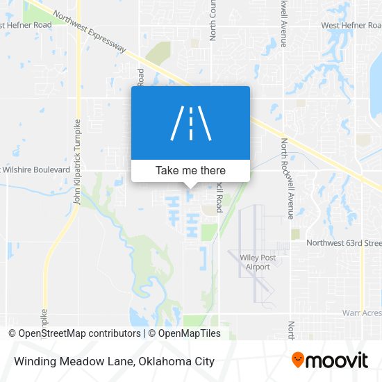 Winding Meadow Lane map