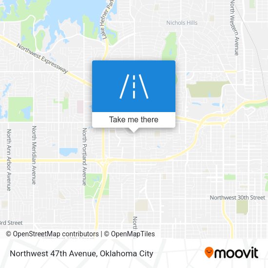Northwest 47th Avenue map