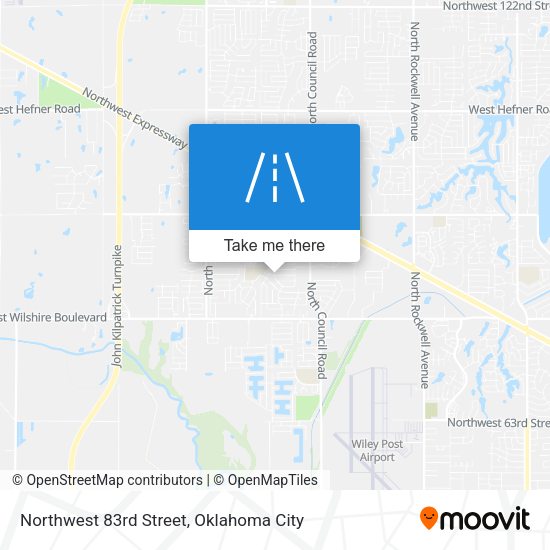 Northwest 83rd Street map