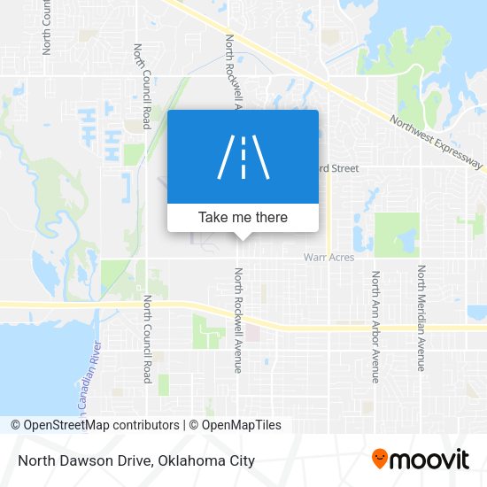 North Dawson Drive map