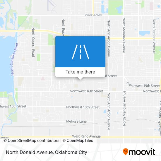 Mapa de North Donald Avenue