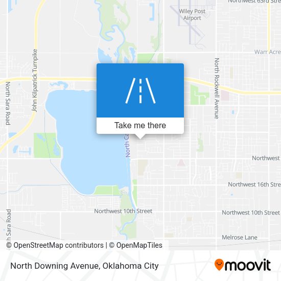 North Downing Avenue map