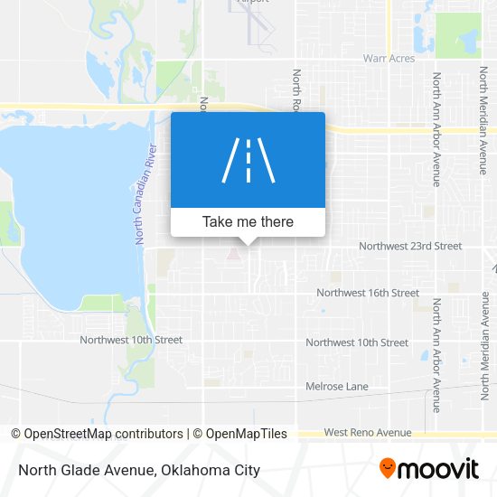 North Glade Avenue map