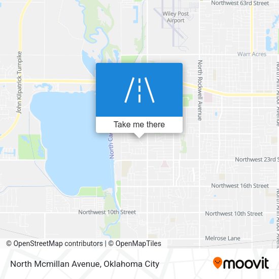North Mcmillan Avenue map