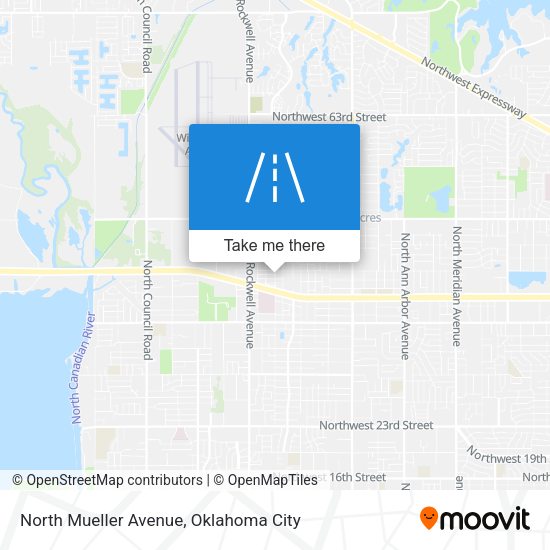 North Mueller Avenue map
