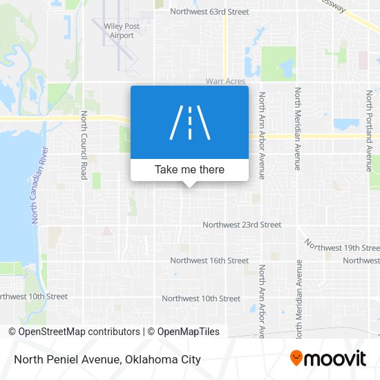 North Peniel Avenue map