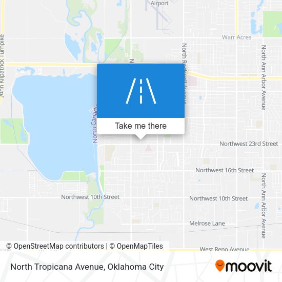 Mapa de North Tropicana Avenue