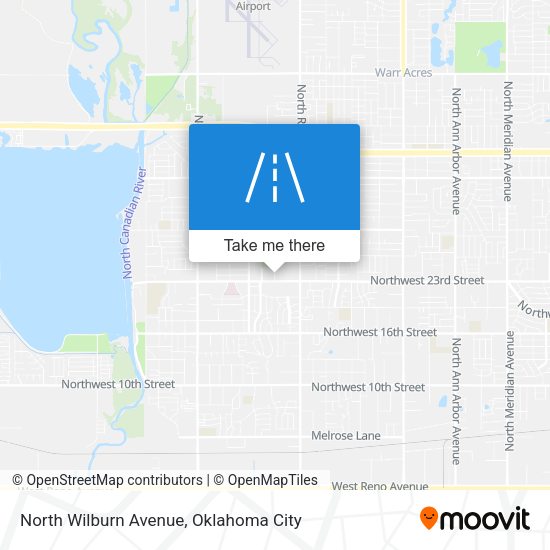 North Wilburn Avenue map