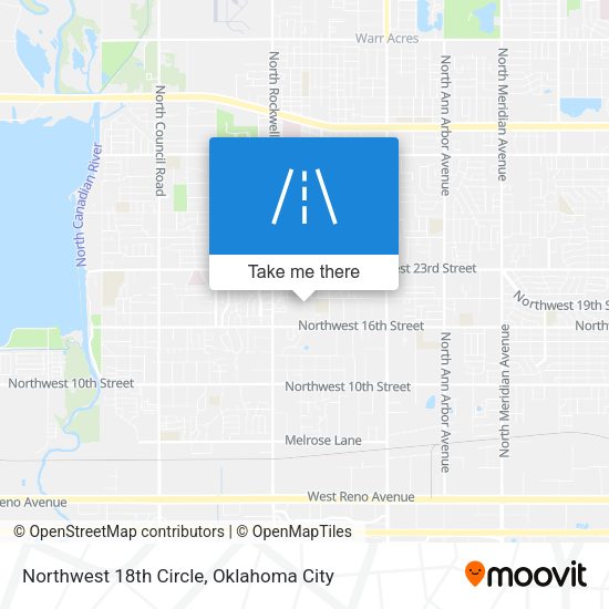 Mapa de Northwest 18th Circle