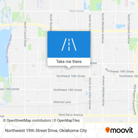 Mapa de Northwest 19th Street Drive