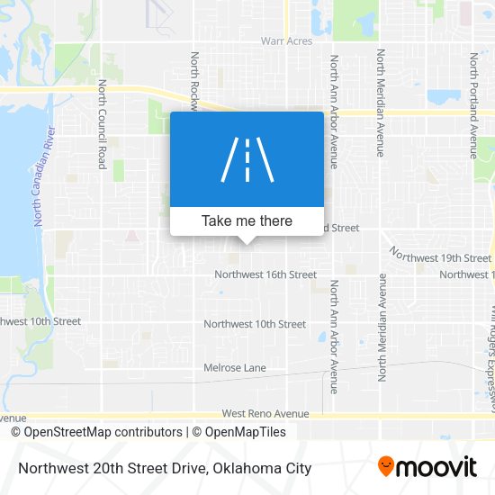 Mapa de Northwest 20th Street Drive