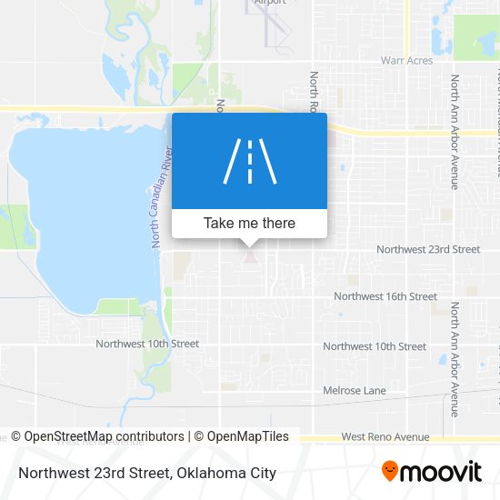 Northwest 23rd Street map