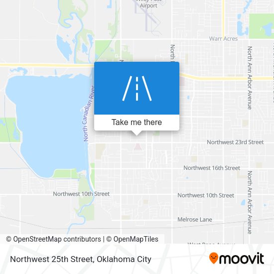 Northwest 25th Street map