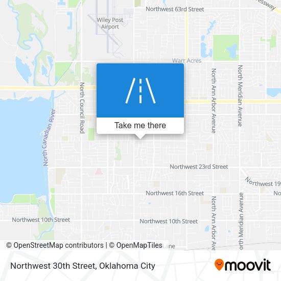 Northwest 30th Street map
