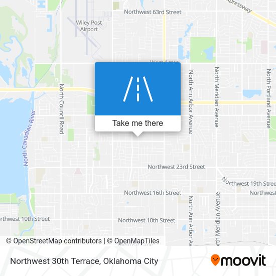 Northwest 30th Terrace map