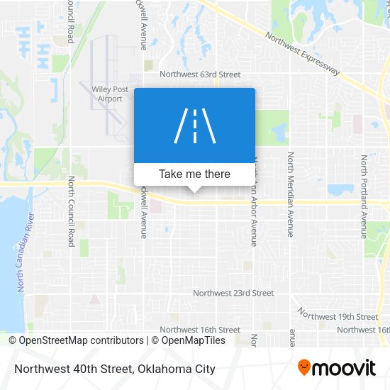 Northwest 40th Street map