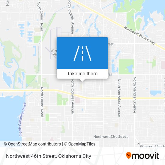 Northwest 46th Street map
