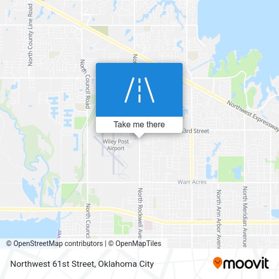 Northwest 61st Street map