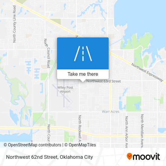 Northwest 62nd Street map