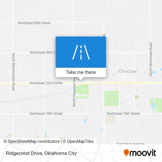 Ridgecrest Drive map