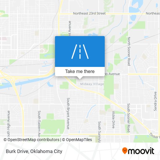 Mapa de Burk Drive
