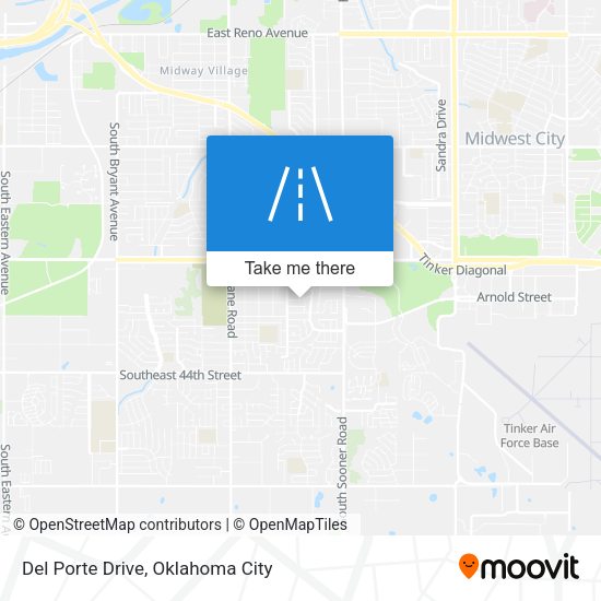 Del Porte Drive map