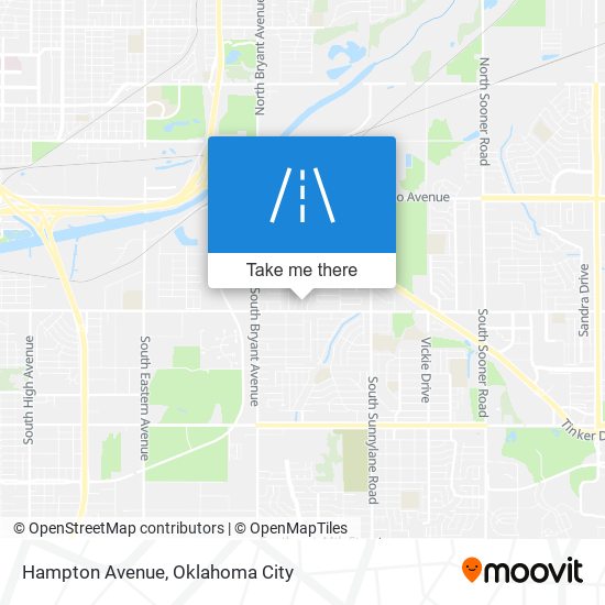 Mapa de Hampton Avenue