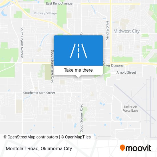 Montclair Road map