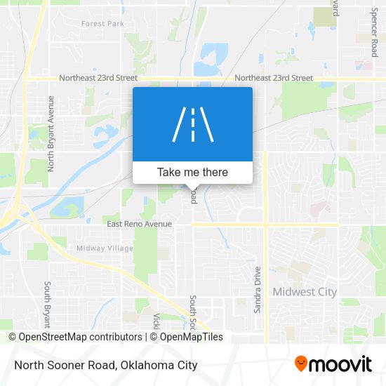 North Sooner Road map