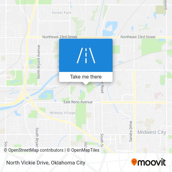 North Vickie Drive map