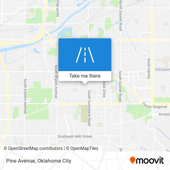Mapa de Pine Avenue